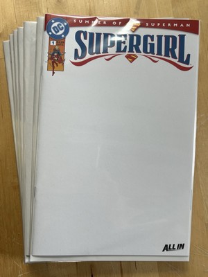 Supergirl #1 Blank Sketch Cover Variant DC Comic Book Near Mint 2025 NM