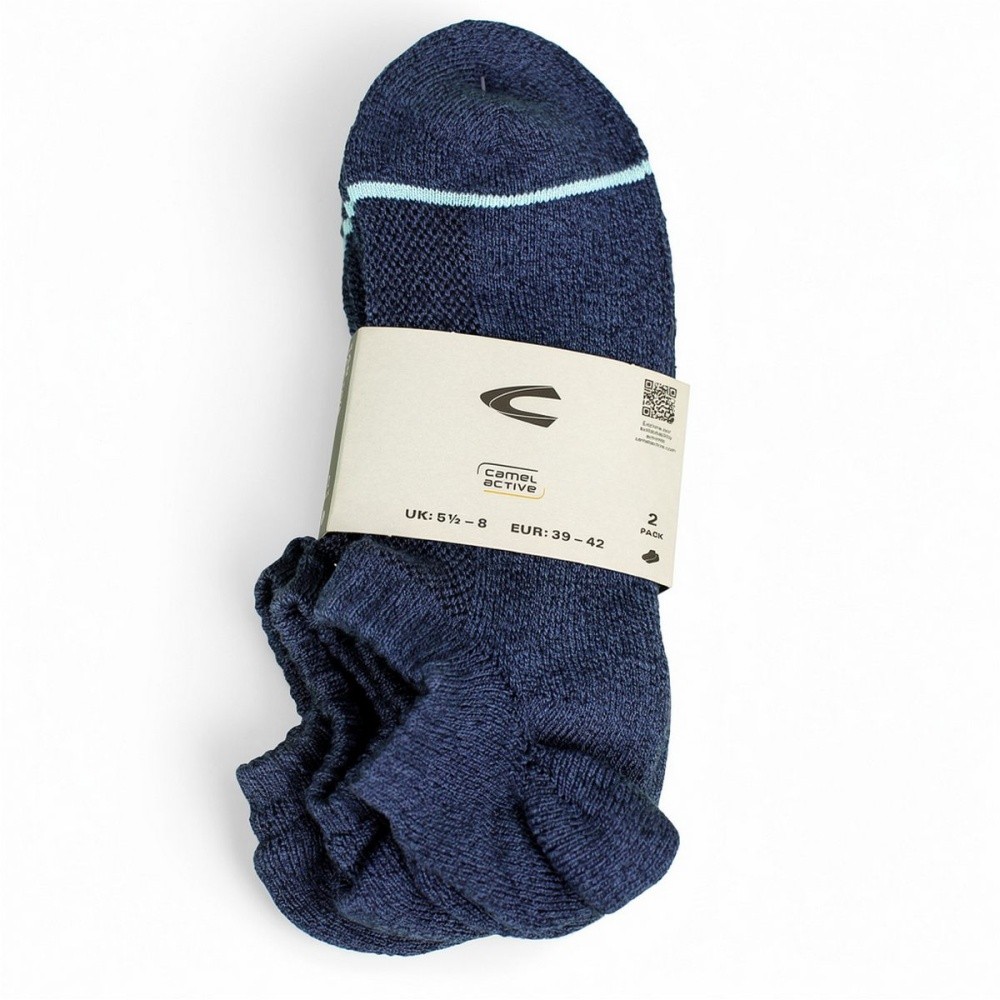 Camel active Mens Sneaker Socks Double Pack 65116 545 Dark Navy Uni