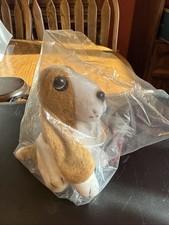 Vintage Hush Puppy Mini Bassett Hound Stuffed Animal In Bag