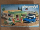 Playmobil Exclusive Camping Caravan Set Blue Car 3152 Vintage Box *******