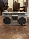 Vintage SANYO M9935K Portable Cassette Recorder Boombox - RADIO WORKS
