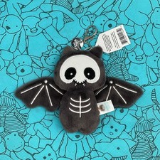 Skeleton Bat Plush Keychain Gothic Halloween Cute Bag Charm