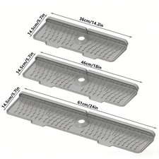 Silicone Faucet Splash Guard Sink Drain Mat Kitchen Faucet Water Splash Pad 61cm
