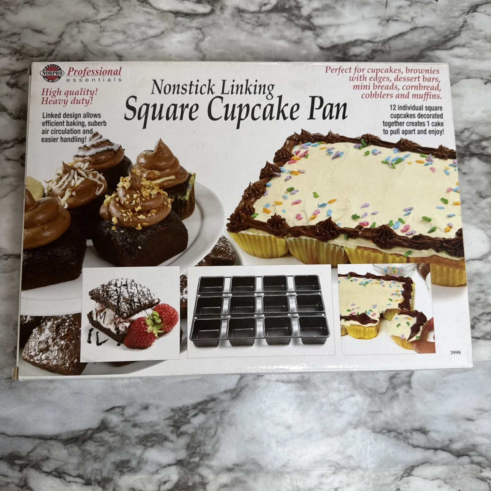 Norpro Nonstick Linking Square Cupcake Pan