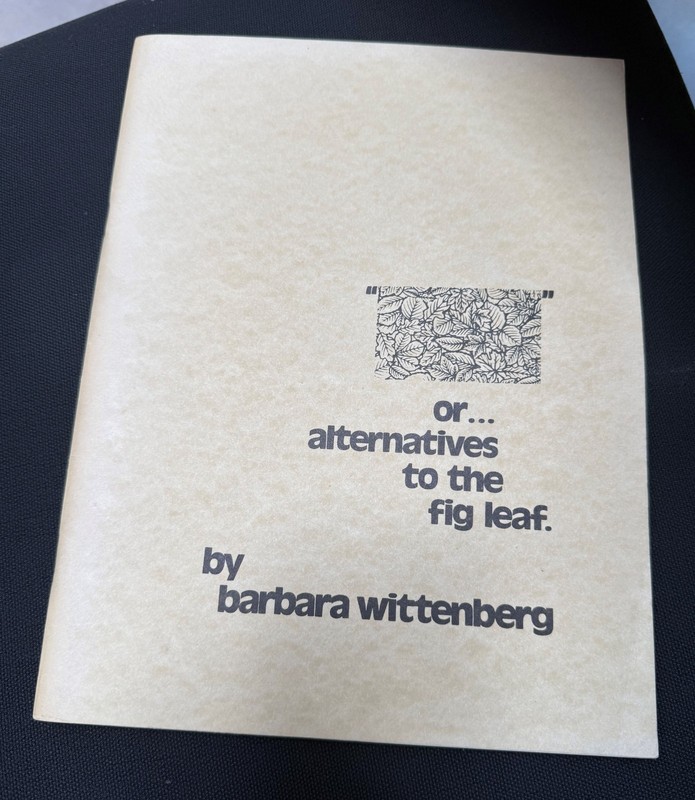Design Weave Clothing Fabric "Alternatives To The Fig Leaf" Loom by Wittenberg