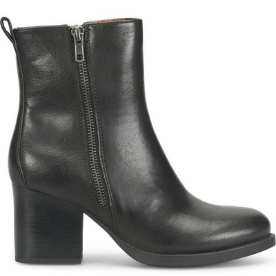 B.O.C. Born Concepts Boulder Black Faux Leather Zip-Up Bootie Women's Size 10M