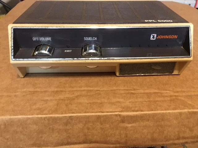TRANSCEPTOR FM JOHNSON PPL6000VHF DE COLECCIÓN. Sin micrófono Foto 4 de 4