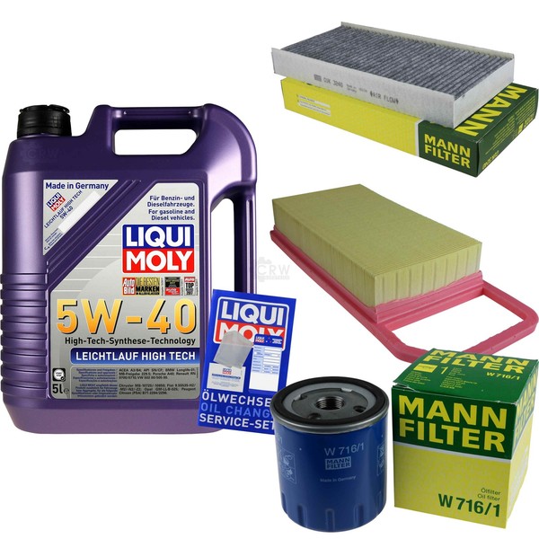 Inspektionspaket 5L Liqui Moly 5W-40 FüR CitroëN C5 II 2.0 16V 1.8 3.0 V6 C6-image