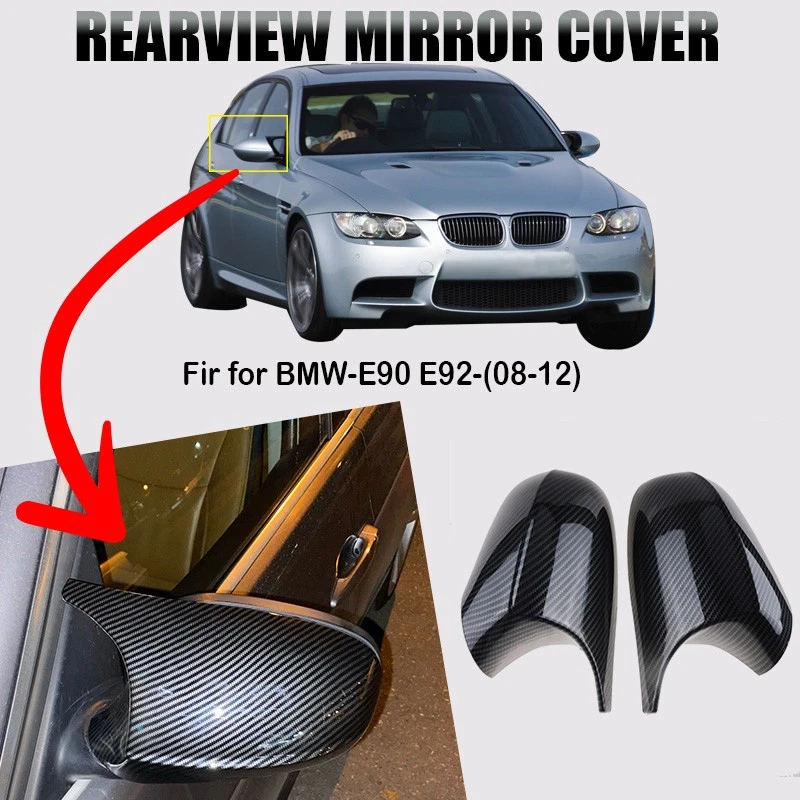 Крышки на боковые зеркала из углеродного волокна в стиле M3 для BMW E90 E92 E93 LCI 2009-2011 - Изображение 3 из 4