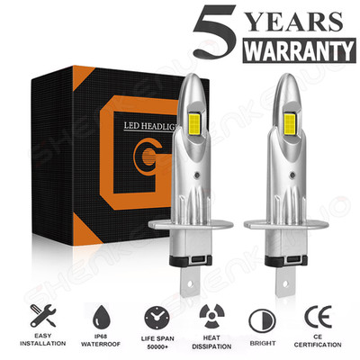 2x H1 LED Headlight Bulb Kit High Low Beam Fog Lamps Super Bright 6000K White