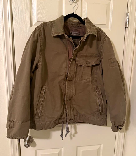 Jacket Flyers Alpine Standard Issue Men’s L Brown Cotton Zip Jacket - product listing photo