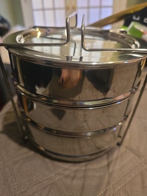 Indian Tiffin 3 Tier Stackable Lunch Carrier