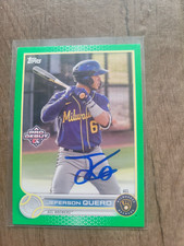 Jeferson Quero Signed 2022 Topps Pro Debut Baseball Card #PD-6 Brewers 84/99