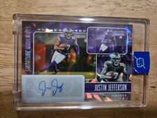 2022 Panini Donruss Signature Highlights Justin Jefferson #SH51 Auto Vikings