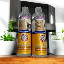 ARM & HAMMER 2 Pk Additive for Cats-Dental Care Solution | Bad Breath |Exp 08/27