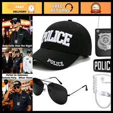 5 Pcs Police Officer Costume Accessories Set for Halloween Party Dress-Up
