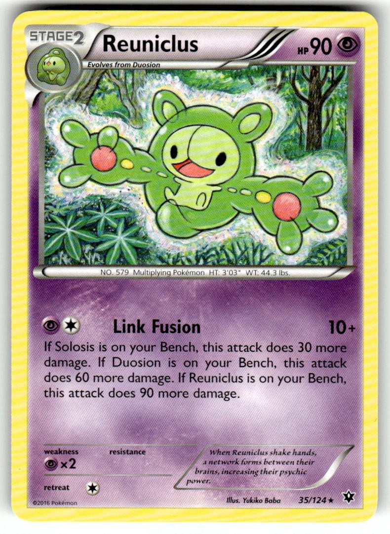 Reuniclus Rare XY - Fates Collide 35/124 NM
