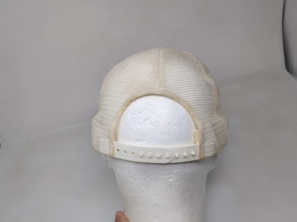 Hoosier Racing Tires Made in USA Snapback Mesh Trucker Hat Cap Patch Vintage - Image 3 of 4