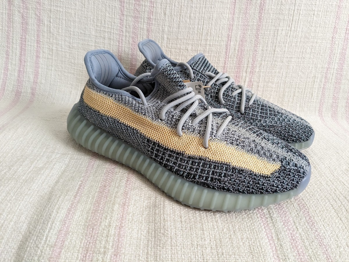 adidas Yeezy Boost 350 V2 Ash Blue Grey Ice GY7657 Men's Shoe Size