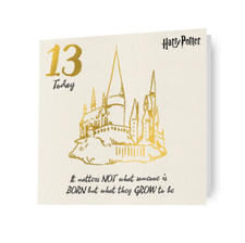 13th Birthday Card Harry Potter Age 13 Greeting Card Includes Envelope 6x6Inches