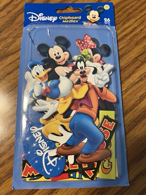 Disney Chipboard Medley - Mickey, Minnie, Pluto, Donald, etc. 