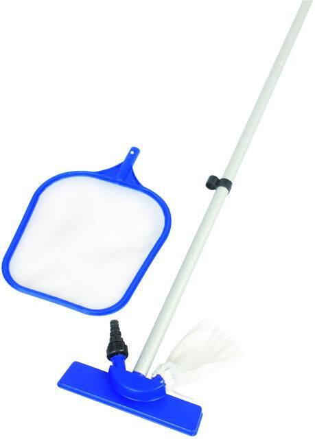 Kit Limpieza Piscinas Bestway Barra + Vapores De + Setacc. 247CM