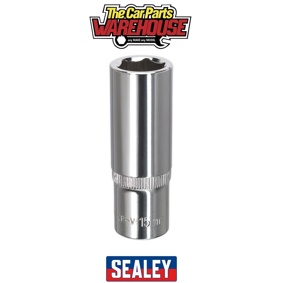 Sealey SP3815D Premier Fully Polished Deep Socket 3/8""Sq Drive 15mm