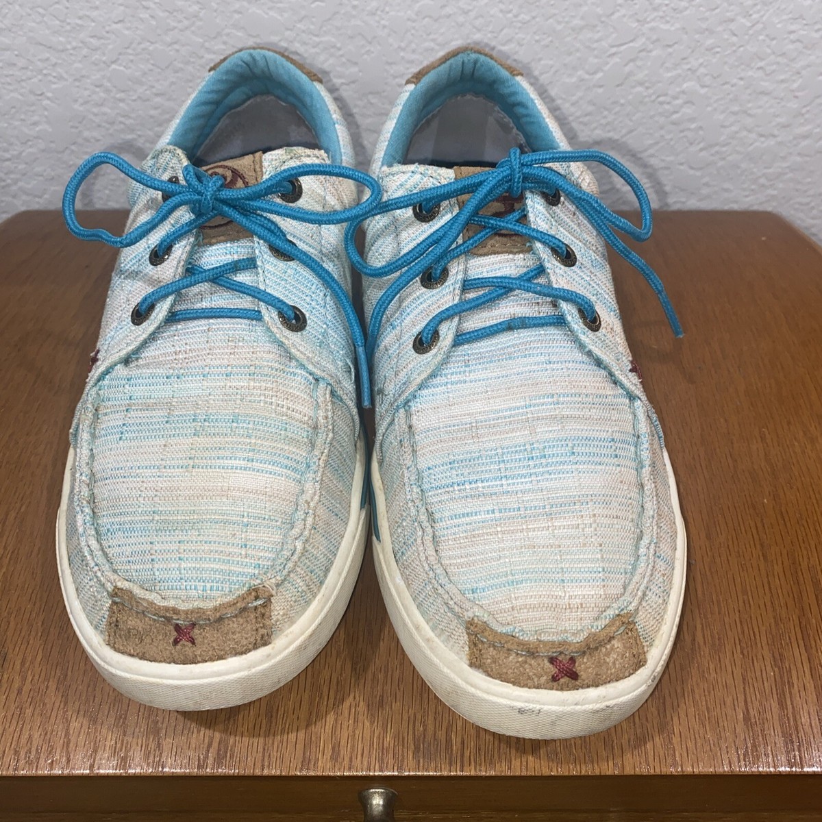 Twisted X Hooey Loper Size 6.5 M Women’s Turquoise Multi WHYC004 Casual Shoes
