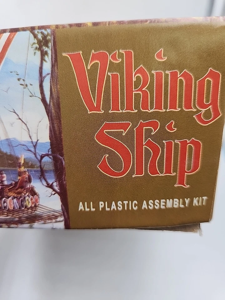 Kit de modelado de plástico vintage de barco vikingo Aurora No. 320-1,98  Foto 3 de 4