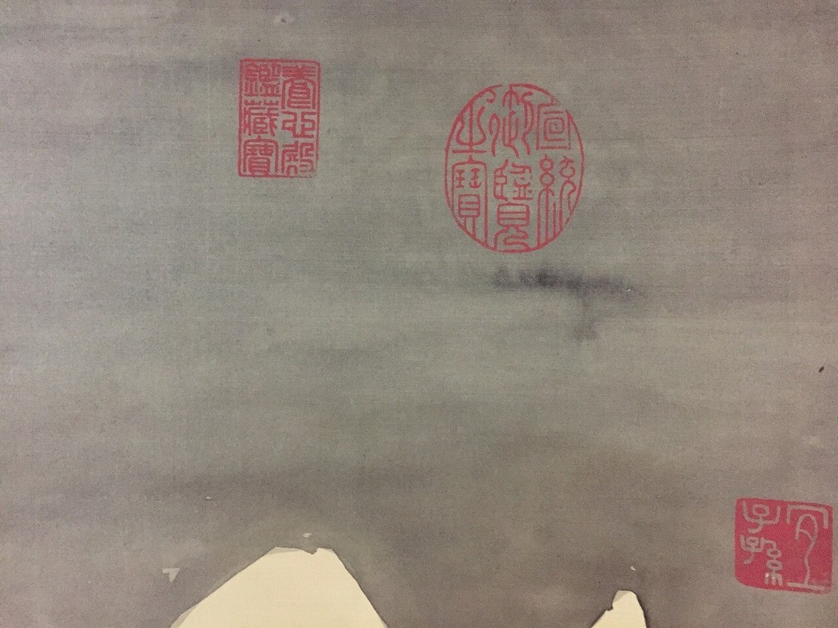 M1286 Japanese Vintage Hanging Scroll KAKEJIKU Hand Paint