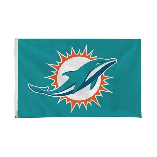 Bandiera Da Giardino Miami Dolphins Double Sided 31,8x45,7 Cm – NFL Ufficiale