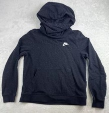 Nike Cotton Blend Night Sky Cowl Hoodie Sweatshirt Women's Medium Black
