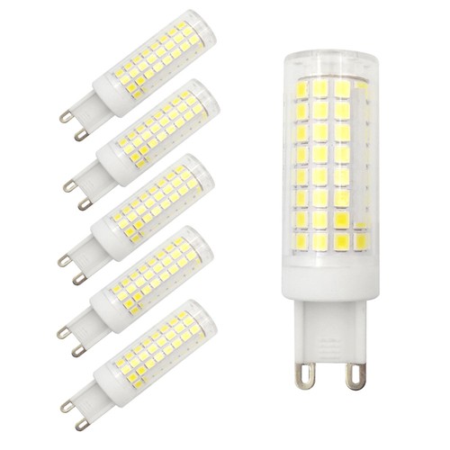 6pcs G9 Led Light Bulb 102-2835 SMD Lamp 7W 110V 120V Ceramics Light White H