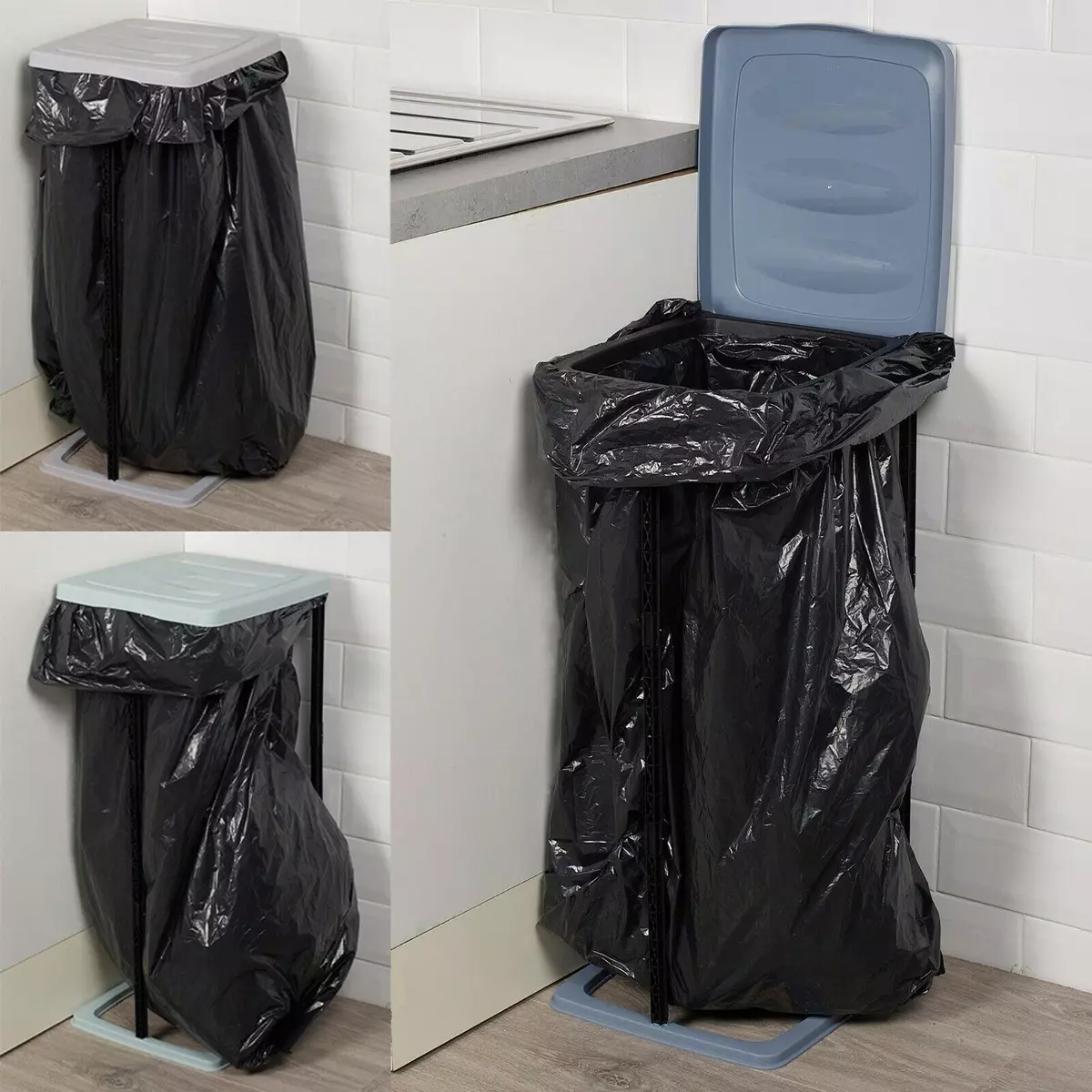 60L Rubbish Bag Refuse Sack Bin Liner Waste Disposal Garbage Bag