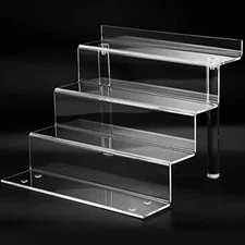 Clear Acrylic Display Riser Shelf for FUNKO POP, Perfume Organizer and Pokemon