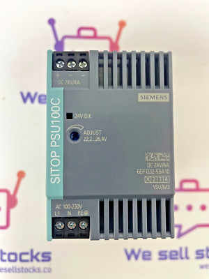 SIEMENS 6EP1332-5BA10 SITOP PSU 100C Din Rail Power Supply