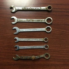 Vintage Craftsman SAE Midget Combination Wrench Set 6 Piece