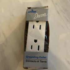 LEVITON Gray 5325 Decora Residential Duplex Receptacle 15-Amps 125-Volt Outlet