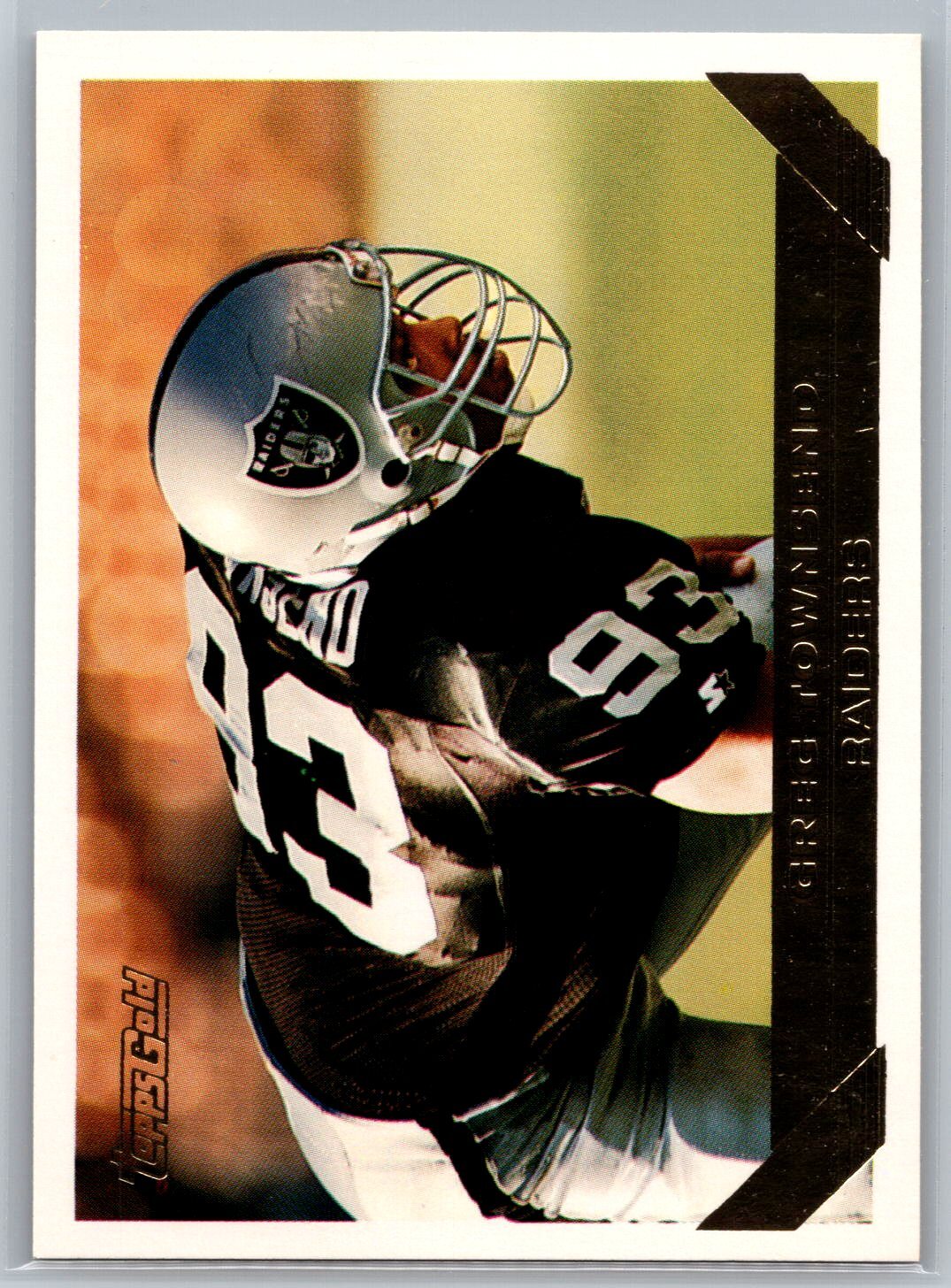 1993 Topps Gold Football #70 Greg Townsend  Los Angeles Raiders