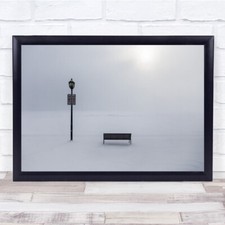 Prohibitions Bench Lamp Post Street Light Wall Art Print