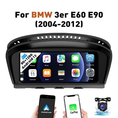 8.8'' 8+128G For BMW E60 E61 E90 E91 CCC Android13 CarPlay Car Stereo GPS BT+AHD