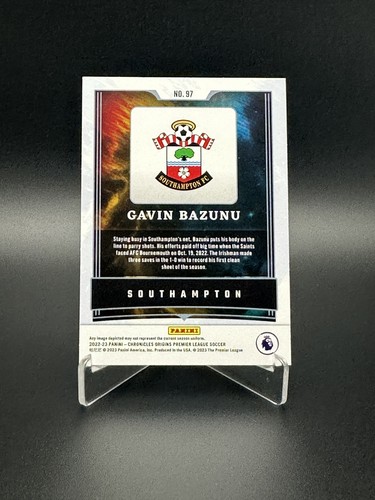 2022-23 Panini Chronicles - Base Premier League Origins Gavin Bazunu #97 Purp... - Picture 2 of 2