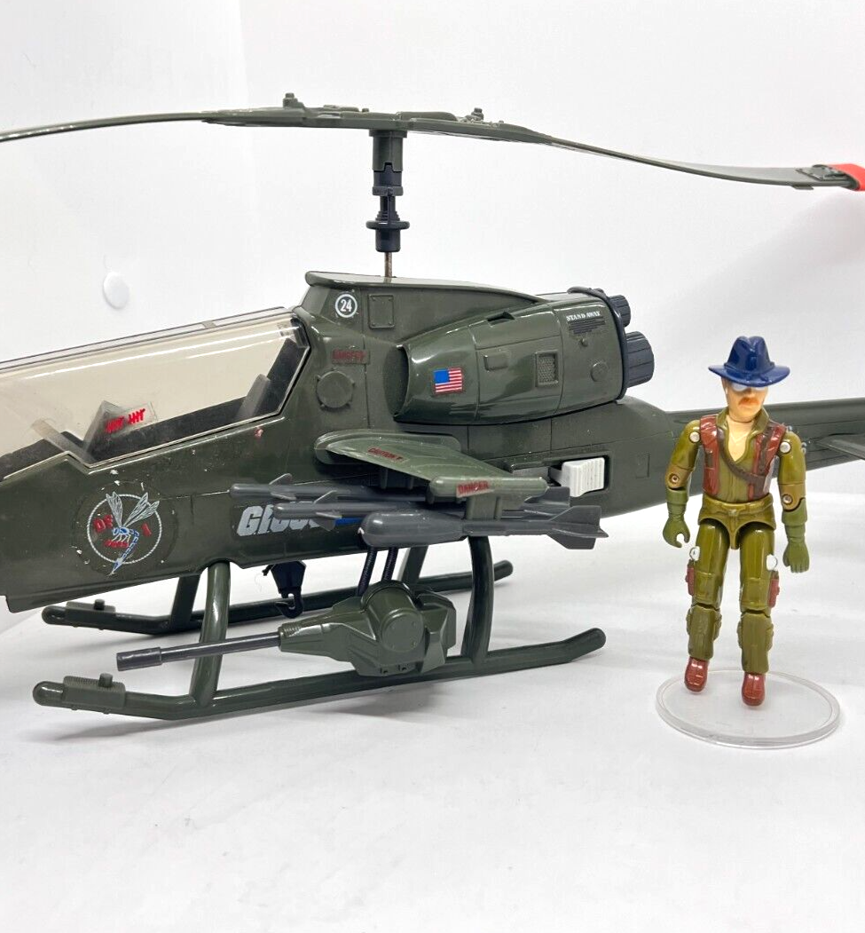 💥RARE 1983 GI Joe DRAGONFLY WILD BILL 100% Complete WORKS - NICE💥