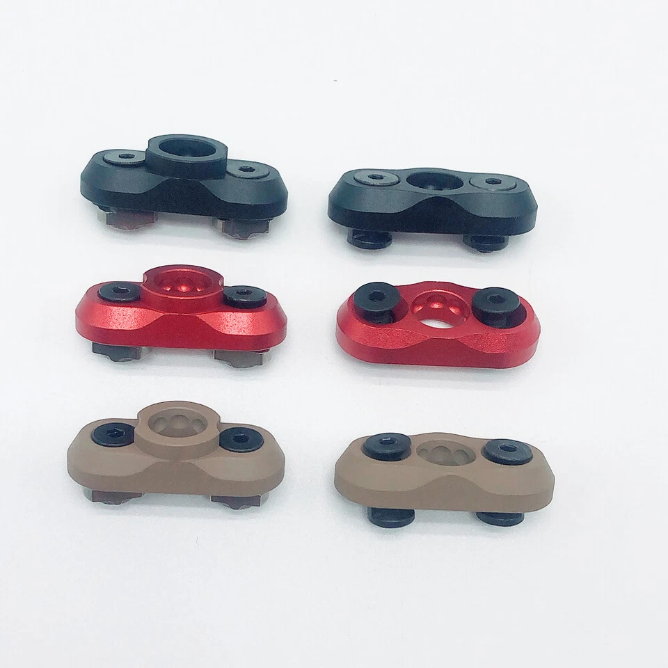 Swivels Stud Mount Base Adapter for Keymod/M-lok Rail System_Black/Red/Tan - Image 3 of 4