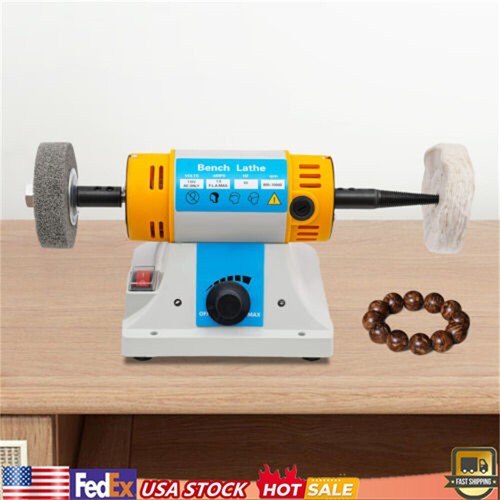 320W Jewelry Bench Polisher Bench Lathe Polishing Buffer Grinder ...