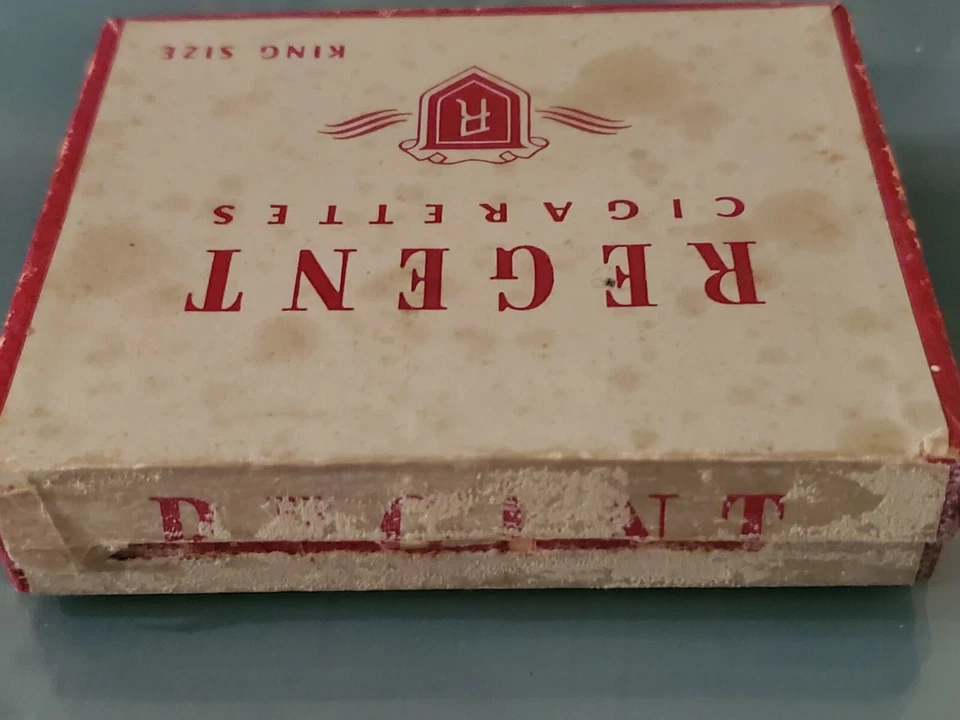 Antigo 1920's VAZIO Regents Cigarros Tobacciana Pack Case Riggio Corp Factory 94 - Imagem 2 de 4