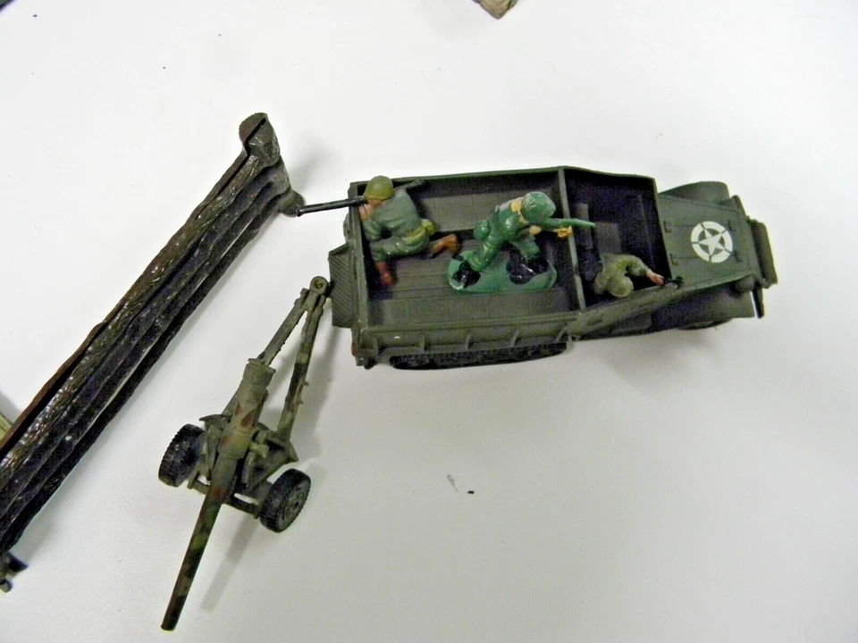 1 raro cañón americano 1/32º Marx Halftrack y 5,5 raro (abril. Anuncio) Foto 4 de 4