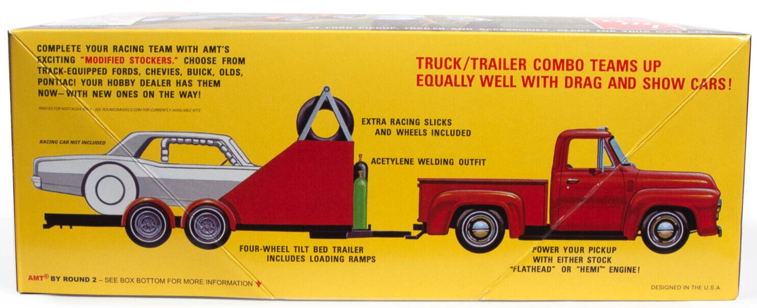 AMT 1953 Ford Pickup Hauler And Truck - Modifed Stocker 1:25 Model Car Kit 1310
