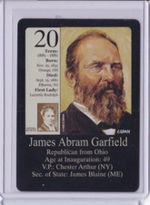 1992 CSPAN LITTLE DEBBIE PRESIDENTS WIFES #20 JAMES GARFIELD ID5