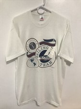 Vintage Single Stitch Made in USA T Shirt Size XL White Orlando, FL Nautical